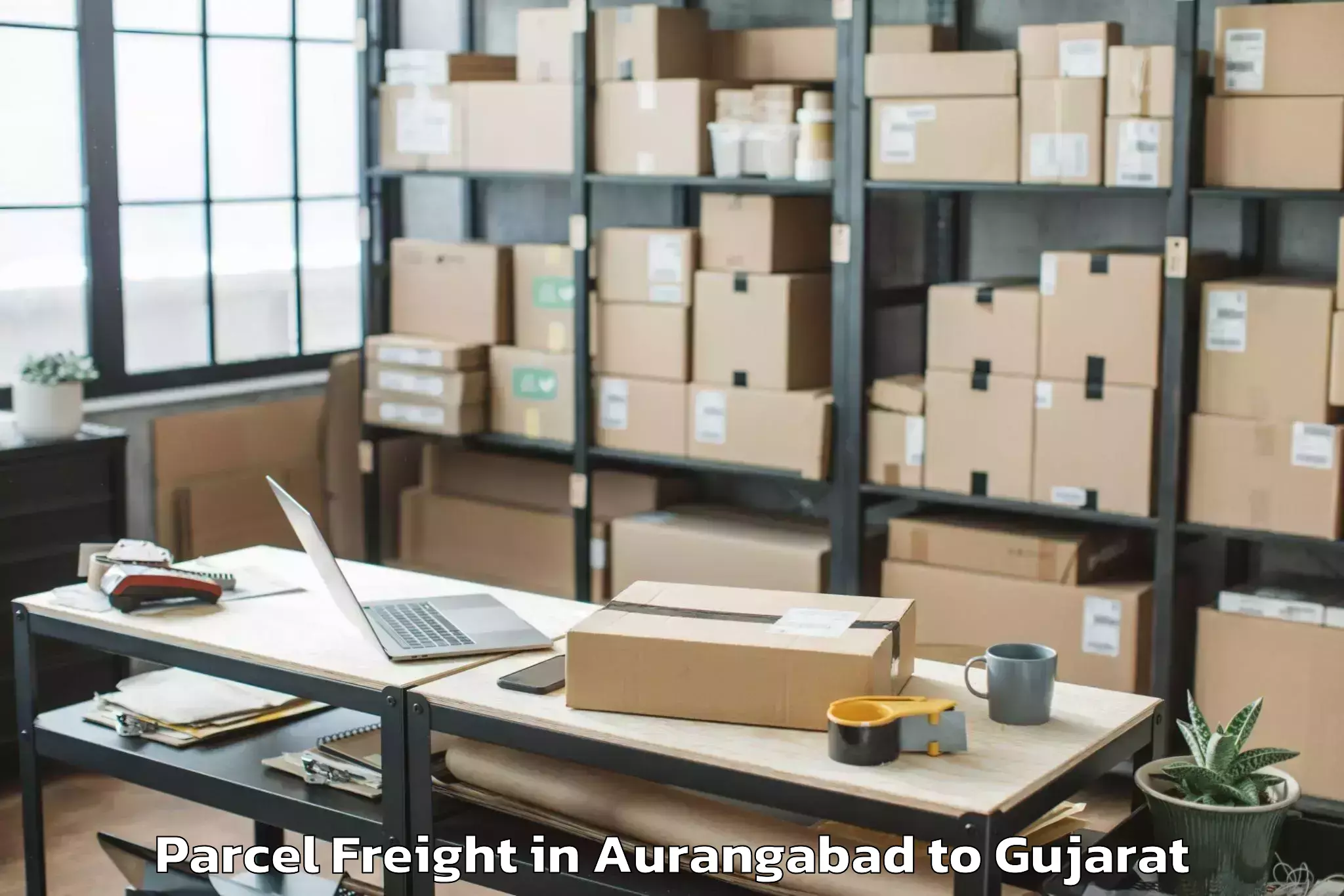 Hassle-Free Aurangabad to Gusar Parcel Freight